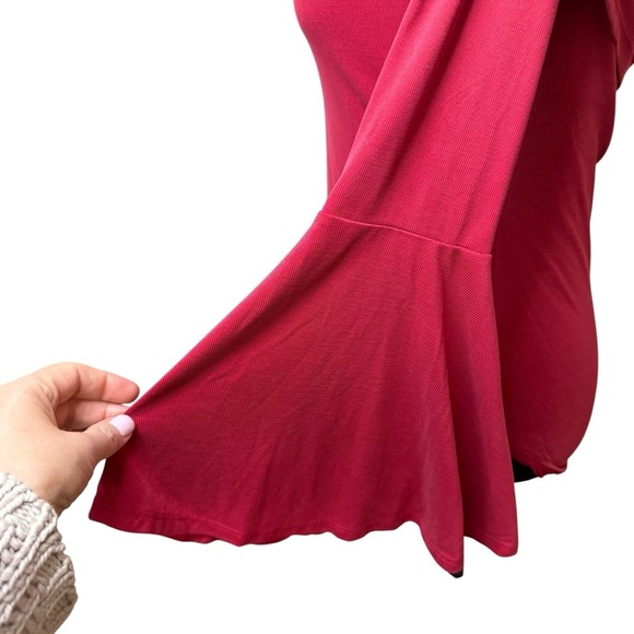 House of Harlow 1960 X Revolve | Off-Shoulder Abby Flare Sleeve Bodysuit | Sz M - Picture 3 of 8